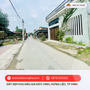 Lô đất đẹp khu đấu giá Đức Vinh, Hưng Lộc: Hướng Đông Nam, đường 14m, cơ hội đầu tư lý tưởng!