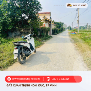 Bán đất Xuân Thịnh, Nghi Đức, TP Vinh: Diện tích 124.5m2, giá chỉ 2 tỷ 2xx