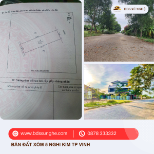 Bán đất đẹp xóm 5 Nghi Kim, TP Vinh | 213m² gần bến xe, giá siêu hợp lý!
