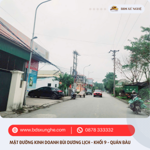 Bán đất kinh doanh đường Bùi Dương Lịch, Khối 9 Quán Bàu