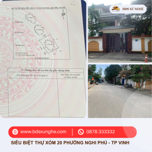 Siêu Biệt Thự Xóm 20, Phường Nghi Phú, TP Vinh: Vị trí vàng, đẳng cấp sống thượng lưu