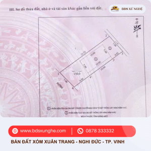 Bán Đất Xóm Xuân Trang - Nghi Đức, TP. Vinh