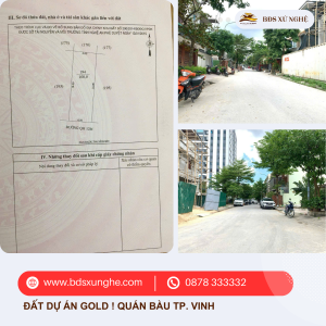 Đất Dự Án Golden - Cơ Hội Vàng Tại Trung Tâm TP. Vinh