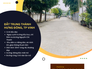 Bán đất Hưng Đông Cơ hội đầu tư bất động sản tiềm năng tại TP Vinh