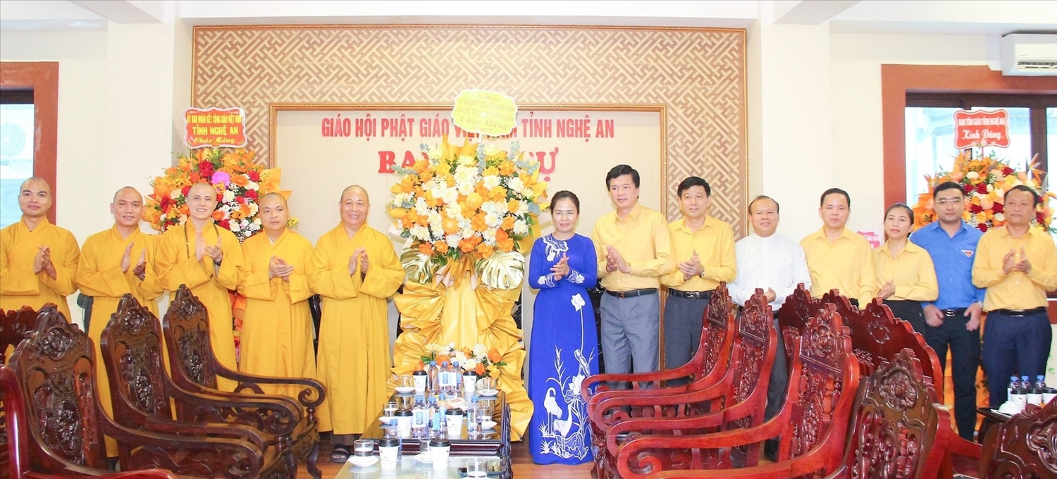 Tỉnh Nghệ An: Lãnh đạo chúc mừng Giáo hội Phật giáo Việt Nam nhân Lễ Vu Lan báo hiếu 2025