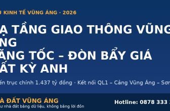 Hạ Tầng Giao Thông Vũng Áng 2026 – Đòn Bẩy Giá Đất Kỳ Anh