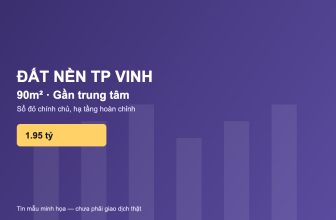 đất nền TP Vinh 90m2 gần trung tâm sổ đỏ tin mẫu minh họa