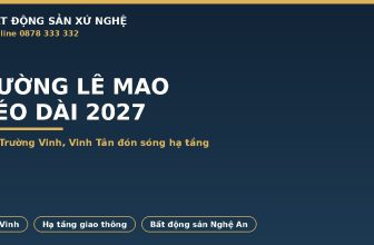 đường Lê Mao kéo dài TP Vinh 2027 đất Trường Vinh Vinh Tân đón sóng hạ tầng
