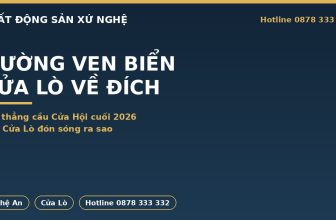 đường ven biển Cửa Lò nối cầu Cửa Hội, đất Cửa Lò đón sóng 2026