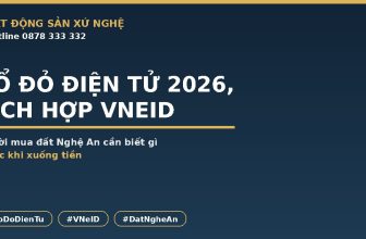 Sổ đỏ điện tử 2026 tích hợp VNeID cho người mua đất Nghệ An - Bất Động Sản Xứ Nghệ
