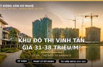 Vinh Tân TP Vinh khu đô thị mới giá đất 31-38 triệu mỗi mét vuông
