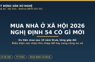 Mua nhà ở xã hội 2026 theo Nghị định 54, ưu tiên mua sau 10 năm thuê