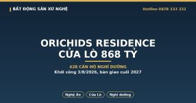Orichids Residence Cửa Lò tổ hợp căn hộ nghỉ dưỡng 868 tỷ