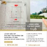 Bán Lô Đất Siêu VIP Khu Biệt Thự Quán Bàu TP Vinh