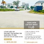 Bán Lô Đất Siêu VIP Khu Biệt Thự Quán Bàu TP Vinh