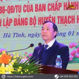 Hà Tĩnh Nhiều địa phương tổ chức công bố Nghị quyết về việc sắp xếp đơn vị hành chính cấp huyện, cấp xã
