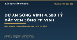 Dự Án Sông Vinh 4.500 Tỷ: Đất Ven Sông TP Vinh Đón Sóng Gì