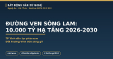 Đường Ven Sông Lam TP Vinh: Rót 10.000 Tỷ Hạ Tầng 2026-2030, Đất Trường Vinh Đón Sóng Gì