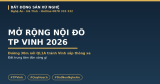 Mở Rộng Nội Đô TP Vinh 2026: Đường 30m Nối QL1A Tránh Vinh, Đất Trung Tâm Đón Sóng Gì
